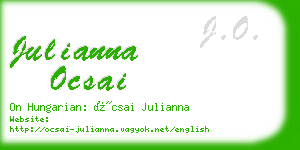 julianna ocsai business card